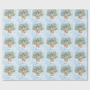 Tennis Baby Shower for Pojke Blue themed Presentpapper