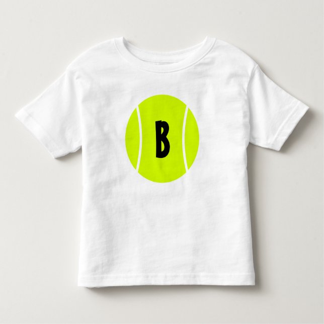 Tennis Baby/Småbarn Anpassningsbar Text Tennis Bol T Shirt (Framsida)