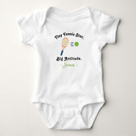 Tennis Baby - Tiny Tennis Star Big Attitude Tennis T Shirt