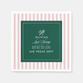 Tennis Bachelorette Last Swing Before the Ring  Pappersservett