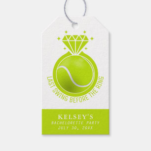 Tennis Bachelorette Last Swing Före Ring Presentetikett