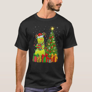 Tennis Ball Snowman Lights Xmas Tree Santa Tennis  T Shirt