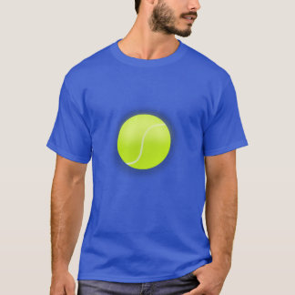 Tennis Ball With Curved White Seam Floating On Whi T Shirt