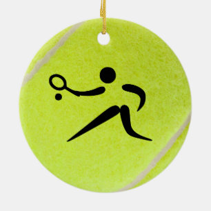 Tennis Baller Julgransprydnad Keramik