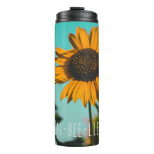 Tennis Bee Solrosor Thermal Tumbler