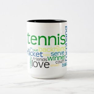 Tennis benämner muggen Två-Tonad mugg