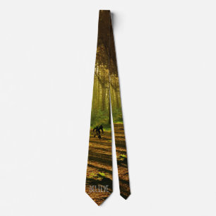 Tennis Bigfot Forest Necktie Slips