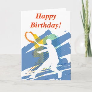 Tennis Birthday Card Kort