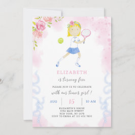 Tennis Birthday-inbjudan Inbjudningar