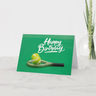 Tennis Birthday Kärlek om grönt Kort
