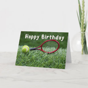 Tennis Birthday på grönt Kort