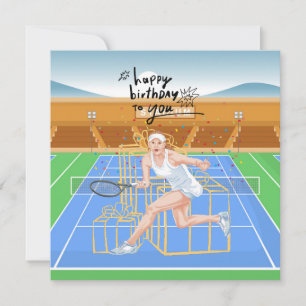 Tennis Birthday Speciell Wish for Tennis Player