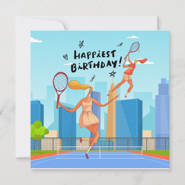 Tennis Birthday Speciell Wish for Tennis Player (Framsida)