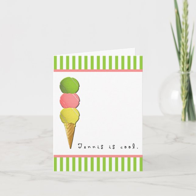 Tennis Blank Card Kort (Framsida)