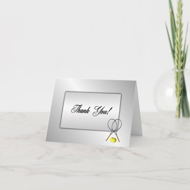 Tennis Blank Inside Tack Kort (Framsida)