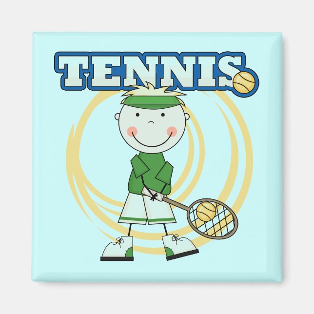 TENNIS - Blond Boy T-shirts och presenter Magnet (Framsidan)