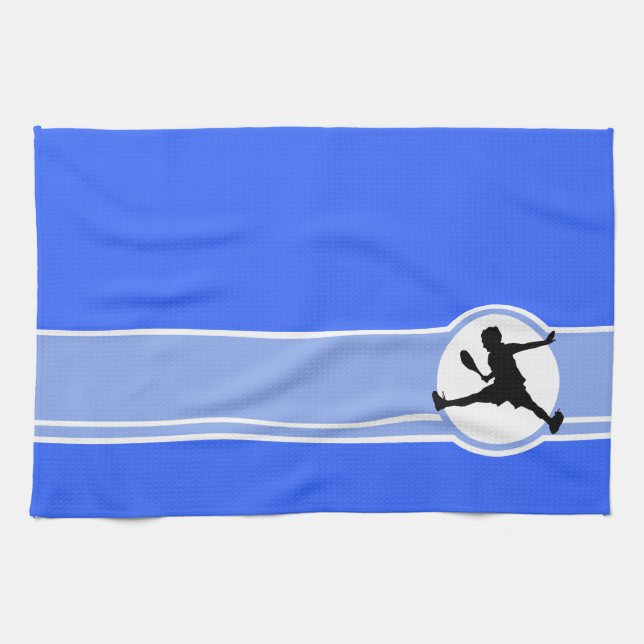 Tennis; Blue Kökshandduk (Horisontell)