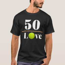 Tennis Boll 50:e födelsedagen med kärlek T-Shirt