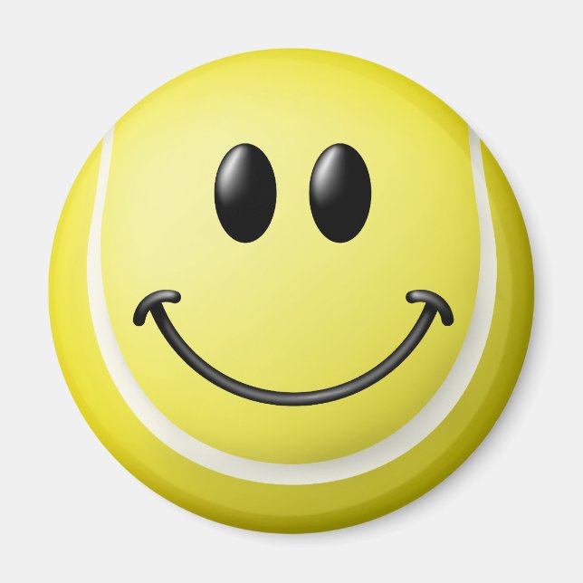 Tennis Boll Ansikte Magnet (Framsidan)