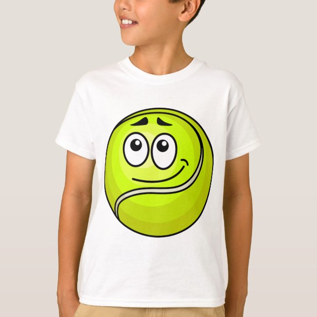Tennis Boll Ansikte T Shirt (Framsida)