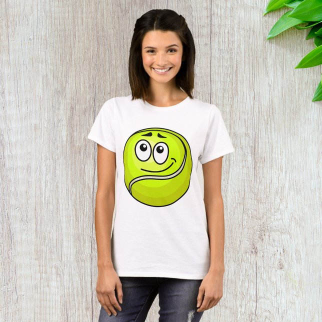Tennis Boll Ansikte T Shirt (Skapare uppladdad)