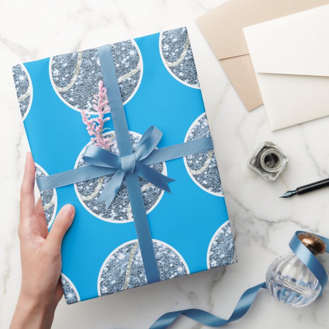 Tennis Boll Blue Tema för Boy Baby Shower Presentpapper (Gifting)