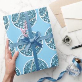 Tennis Boll Blue Tema för Boy Baby Shower Presentpapper