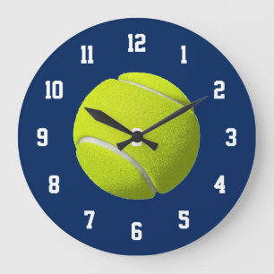 Tennis Boll Clock Stor Klocka