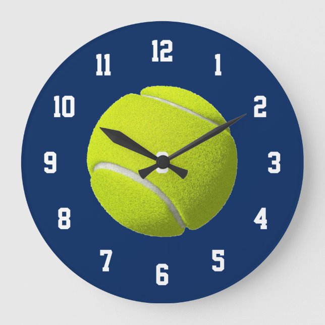 Tennis Boll Clock Stor Klocka (Framsida)