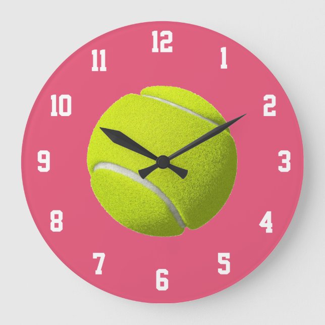 Tennis Boll Clock Stor Klocka (Framsida)