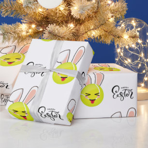 Tennis Boll Cute Kawaii Bunny Glad påsk Sports Presentpapper