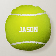 Tennis Boll Design Round Pillow