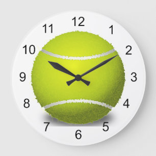 Tennis Boll Design Wall Clock Stor Klocka