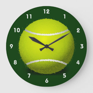 Tennis Boll Design Wall Clock Stor Klocka