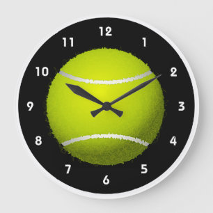Tennis Boll Design Wall Clock Stor Klocka