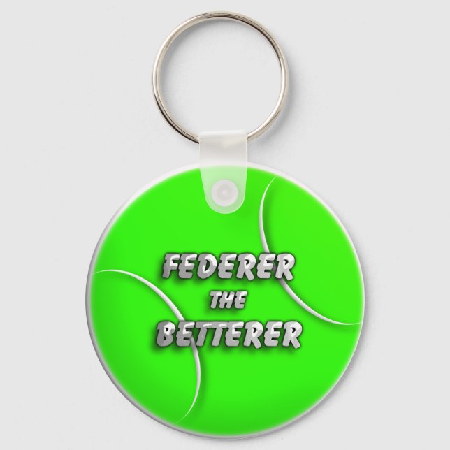 Tennis Boll - Federer Betterer Nyckelring (Framsida)