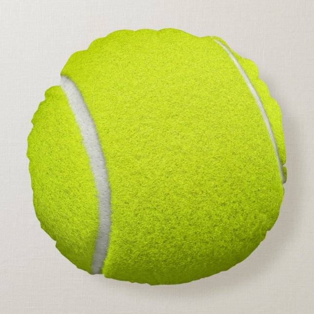 Tennis Boll Funny look Rund Kudde (Framsidan)
