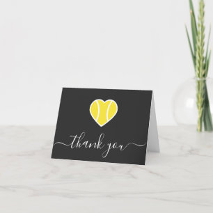 Tennis Boll Heart Coach Player Gratitude Elegant Tack Kort