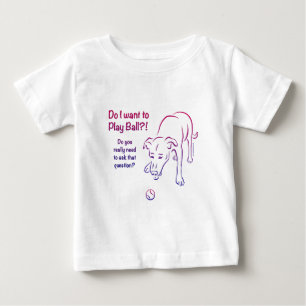 Tennis Boll Hund T Shirt