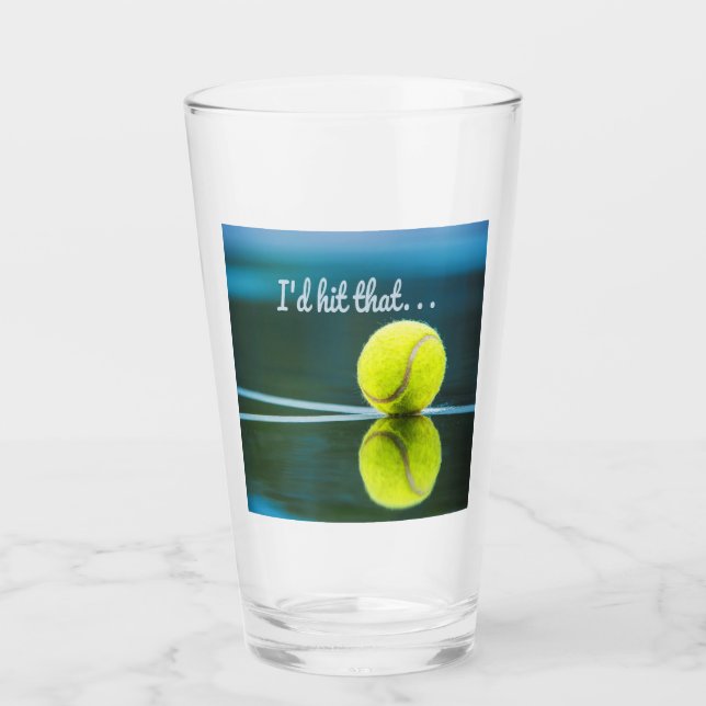 Tennis boll I skulle Slått den där fina gåvan Glaskopp (Framsida)
