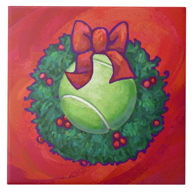 Tennis Boll i Wandeand på Red Kakelplatta (Framsidan)