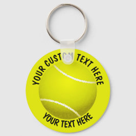 Tennis Boll Icon Anpassningsbar Nyckelring