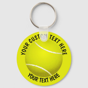 Tennis Boll Icon Anpassningsbar Nyckelring