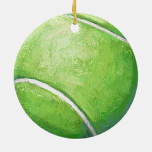 Tennis Boll Julgransprydnad Keramik