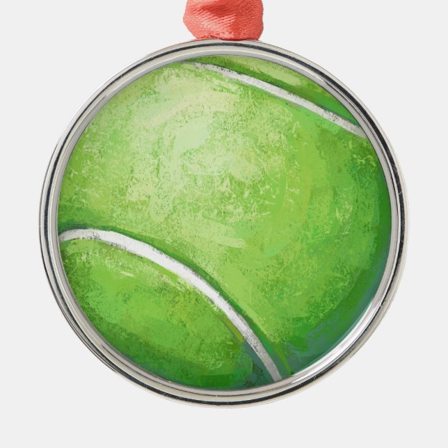 Tennis Boll Julgransprydnad Metall (Framsidan)