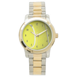 Tennis Boll med Black Numbers Wristwatch Armbandsur