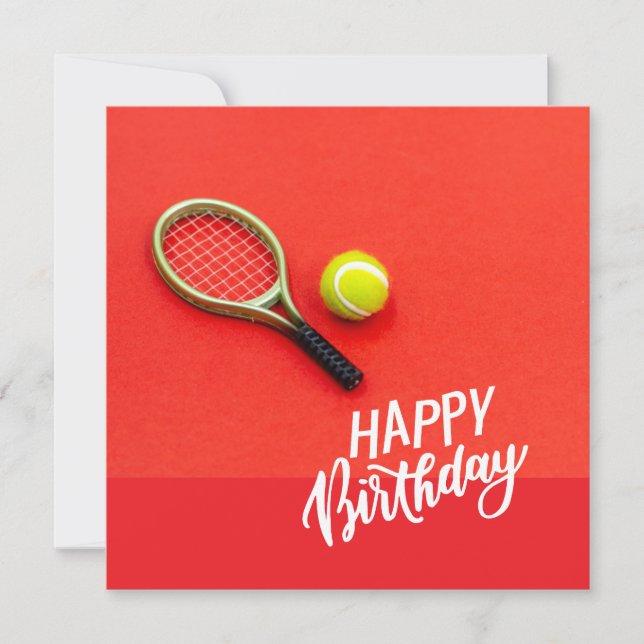 Tennis boll med Grattis på födelsedagen med kärlek (Framsida)