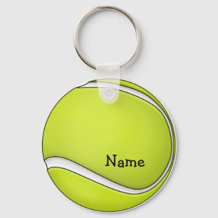 Tennis Boll med Namn Nyckelring