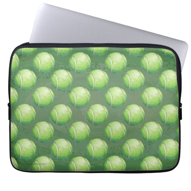 Tennis Boll Mönster Laptop Sleeve (Framsidan)