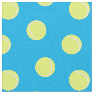 Tennis Boll Mönster på Himlar Blue Tyg